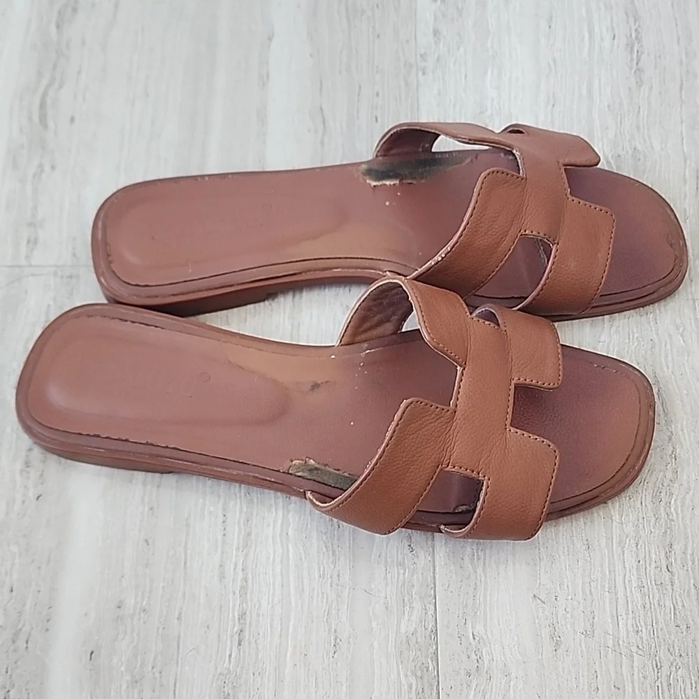 Brown H Sandals - Picture 7 of 8